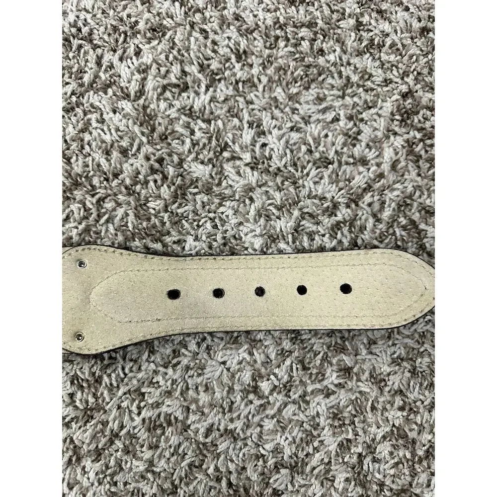 Michael Kors‎ Womens Leather Wide Woven Belt Brown Size Medium 551610